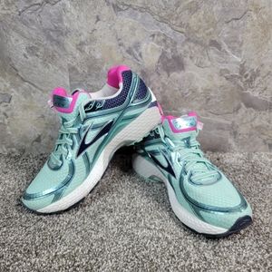 Brooks Adrenaline GTS 16 Women's Running Shoes Size 7 Teal and Pink